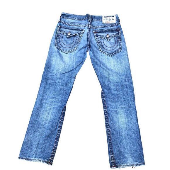 True Religion Jeans Size 31 STRAIGHT Blue - Picture 3 of 10